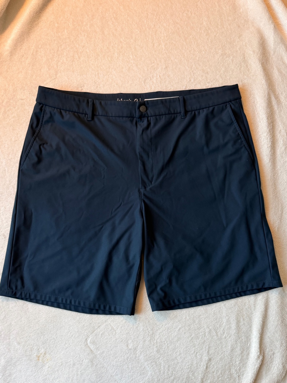 Johnnie-O Prep-formance Golf Shorts Mens 44 Navy Performance Stretch Flat Front